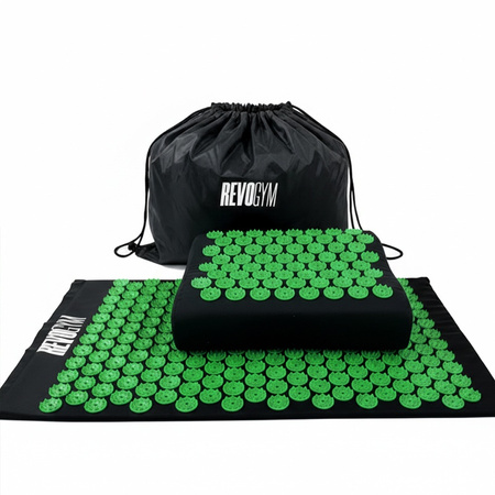 MATA DO AKUPRESURY ZDROWOTNA Z KOLCAMI AKUPRESURA MASAŻ ZESTAW Z PODUSZKĄ