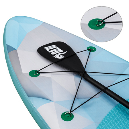 DESKA SUP OAHU DO PŁYWANIA STAND UP PADDLE POMPOWANA 320CM ZESTAW + SIEDZISKO