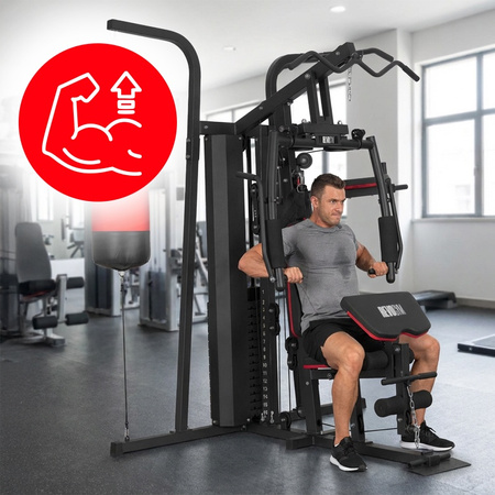 ATLAS DO ĆWICZEŃ WIELOSTANOWISKOWY TRENINGOWY SIŁOWNIA DOMOWA LS06 90KG