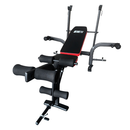 ŁAWKA SKOŚNA WIELOFUNKCYJNA DO ĆWICZEŃ ROZPIĘTKI NOGI REGULOWANA RP23 DO 320 KG