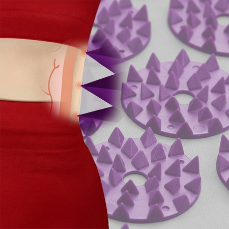 MATA DO AKUPRESURY ZDROWOTNA Z KOLCAMI AKUPRESURA MASAŻ ZESTAW Z PODUSZKĄ