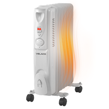 GRZEJNIK OLEJOWY ELEKTRYCZNY 9 ŻEBER TERMOSTAT MERAPI 2000 W