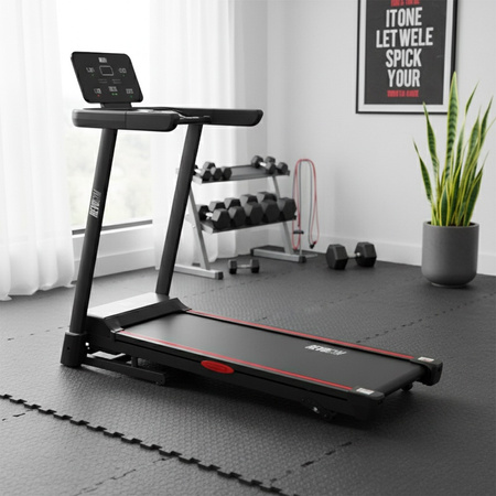 BIEŻNIA ELEKTRYCZNA TRENINGOWA DOMOWA SKŁADANA RUN-1 1-16 KM/H 140 KG 230 V BLUETOOTH