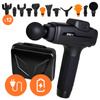 PISTOLET DO MASAŻU MOCNY MASAŻER DO PLECÓW CIAŁA MASSAGE GUN 100W + 12 KOŃCÓWEK RP20