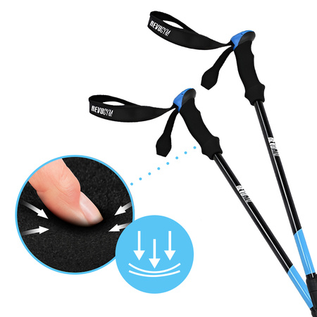 KIJE TREKKINGOWE KIJKI NORDIC WALKING DO CHODZENIA HORNET