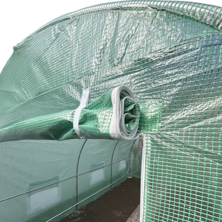 TUNEL OGRODOWY FOLIOWY SZKLARNIA 10m2 TF04G 4x2,5m ZIELONY SOLIDNY