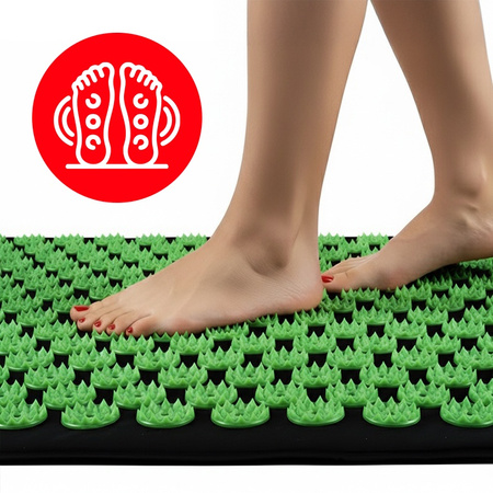 MATA DO AKUPRESURY ZDROWOTNA Z KOLCAMI AKUPRESURA MASAŻ ZESTAW Z PODUSZKĄ