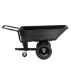 PRZYCZEPKA OGRODOWA DO KOSIARKI TRAKTORKA OGRODOWEGO BOGIE-TRAX CZARNA POLIMEROWA DO 400 KG