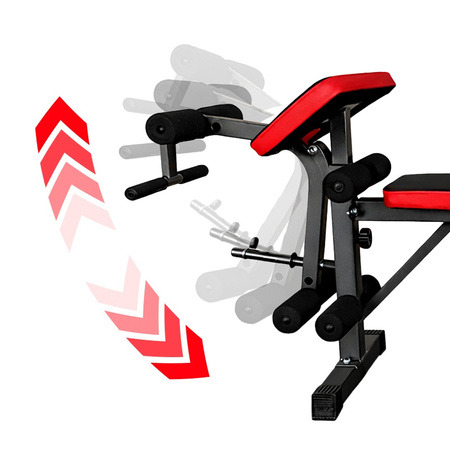 ŁAWKA SKOŚNA WIELOFUNKCYJNA DO ĆWICZEŃ NOGI MODLITEWNIK REGULOWANA RP24 DO 180 KG