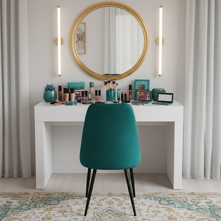 KRZESŁO FOTEL WELUROWY TAPICEROWANY NIKA BUTELKOWA ZIELEŃ NOGI CZARNE