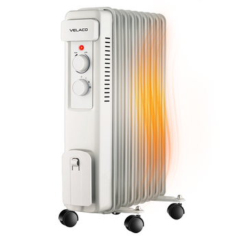 GRZEJNIK OLEJOWY ELEKTRYCZNY 9 ŻEBER TERMOSTAT WEZUWIUSZ 2000 W