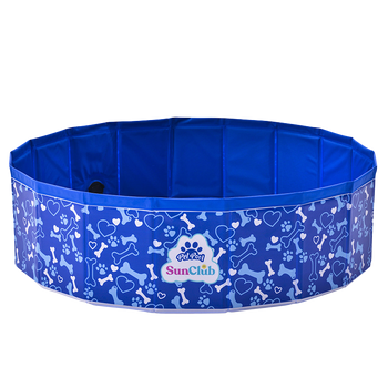 BASEN DLA PSA ZWIERZĄT DUŻY SKŁADANY OGRODOWY DO MYCIA OCHŁODY BINGO 80x20