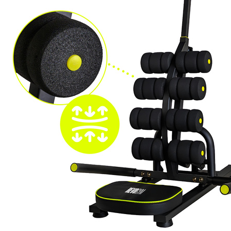 WIELOFUNKCYJNA MINI ŁAWKA INWERSYJNA DO ROZCIĄGANIA PLECÓW NA BÓL RP10