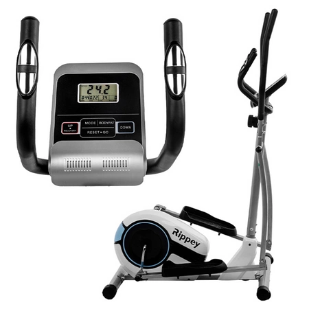 TRENAŻER ELIPTYCZNY ROWER TRENINGOWY ORBITREK MAGNETYCZNY FLEX WHITE