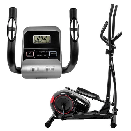 TRENAŻER ELIPTYCZNY ROWER TRENINGOWY ORBITREK MAGNETYCZNY FLEX BLACK