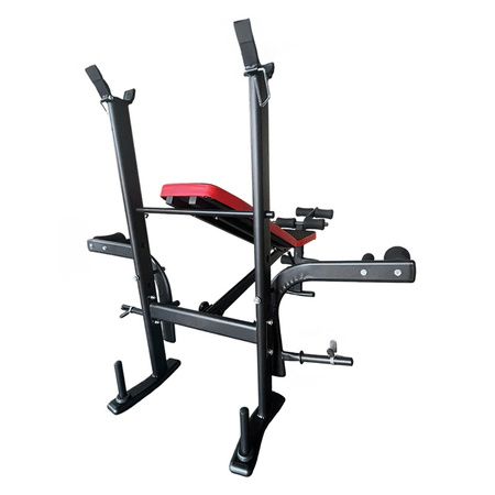 ŁAWKA SKOŚNA WIELOFUNKCYJNA DO ĆWICZEŃ ROZPIĘTKI NOGI REGULOWANA RP23 DO 320 KG