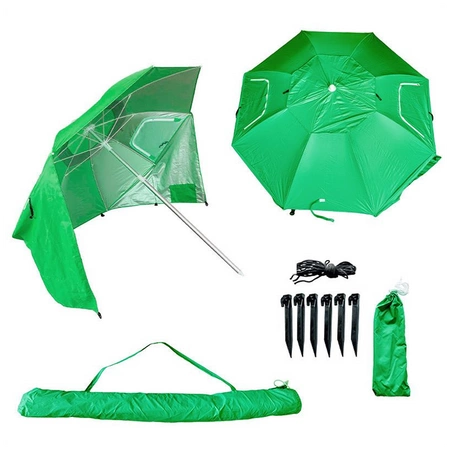 PARASOL PLAŻOWY OGRODOWY BALKONOWY TRITON 1B ZIELONY 180 CM