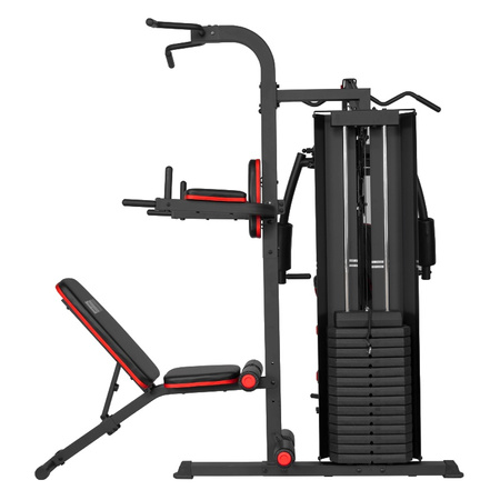 ATLAS DO ĆWICZEŃ WIELOSTANOWISKOWY TRENINGOWY SIŁOWNIA DOMOWA LS09 90KG