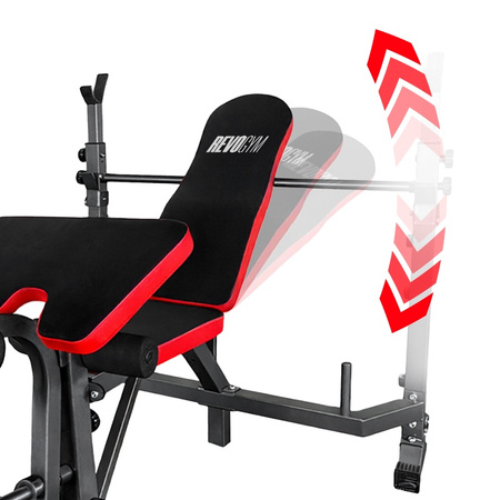 ŁAWKA SKOŚNA WIELOFUNKCYJNA DO ĆWICZEŃ NOGI MODLITEWNIK REGULOWANA RP24 DO 180 KG