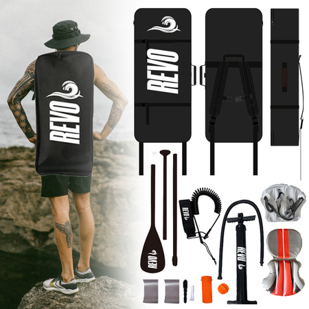 DESKA SUP GOLD-COAST DO PŁYWANIA STAND UP PADDLE POMPOWANA 320CM ZESTAW + SIEDZISKO