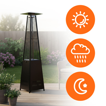 OGRZEWACZ TARASOWY PARASOL GRZEWCZY GAZOWY SOLE ZESTAW POKROWIEC REDUKTOR