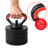 HANTLE BITUMICZNE REGULOWANE ZESTAW 2x20 KG + SZTANGA + UCHWYTY KETTLEBELL TP01-40
