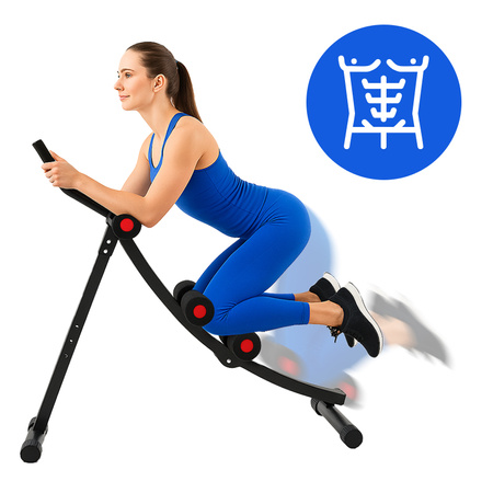 TRENAŻER MIĘŚNI BRZUCHA SKŁADANY REGULOWANY RP01