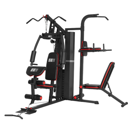 ATLAS DO ĆWICZEŃ WIELOSTANOWISKOWY TRENINGOWY SIŁOWNIA DOMOWA LS09 90KG