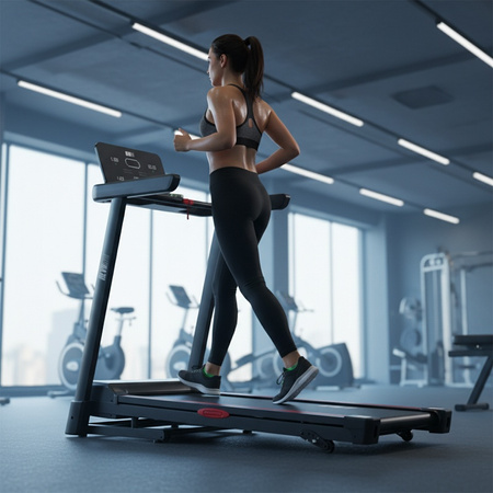 BIEŻNIA ELEKTRYCZNA TRENINGOWA DOMOWA SKŁADANA RUN-1 1-16 KM/H 140 KG 230 V BLUETOOTH