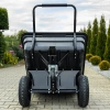 PRZYCZEPKA OGRODOWA DO KOSIARKI TRAKTORKA OGRODOWEGO BOGIE-TRAX CZARNA POLIMEROWA DO 400 KG