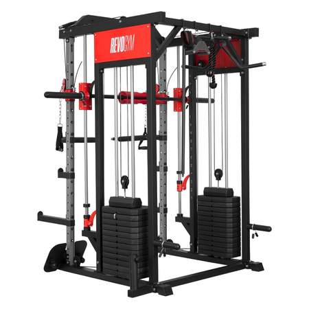 ATLAS DO ĆWICZEŃ SUWNICA SMITHA DOMOWY TRENINGOWY WIELOFUNKCYJNY LS03 144KG