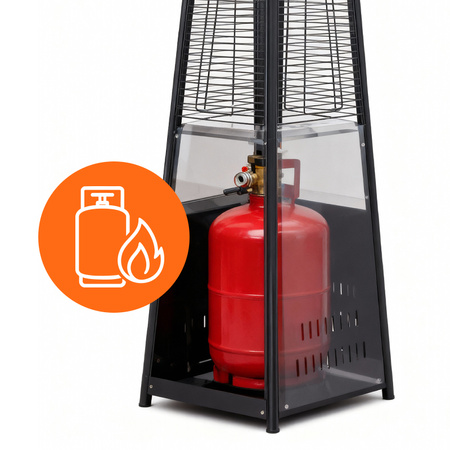 OGRZEWACZ TARASOWY PARASOL GRZEWCZY GAZOWY PIRAMIDA POKROWIEC REDUKTOR