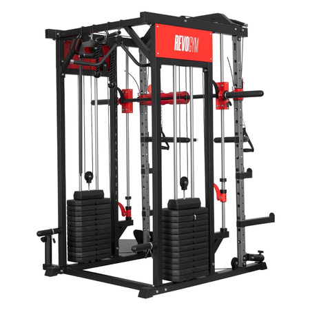 ATLAS DO ĆWICZEŃ SUWNICA SMITHA DOMOWY TRENINGOWY WIELOFUNKCYJNY LS03 144KG