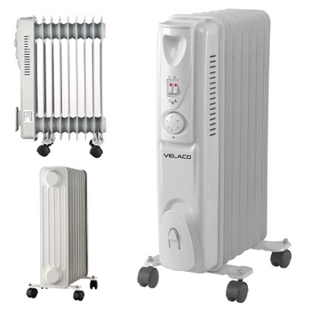 GRZEJNIK OLEJOWY ELEKTRYCZNY 9 ŻEBER TERMOSTAT MERAPI 2000 W
