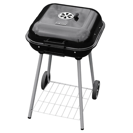 GRILL OGRODOWY WĘGLOWY Z POKRYWĄ VL05 CZARNY