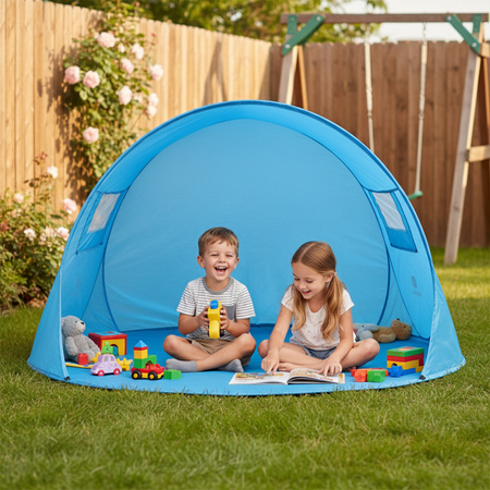 NAMIOT PLAŻOWY OGRODOWY TURYSTUCZNY PARAWAN SUNSET 1A NIEBIESKI