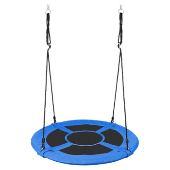 FOTEL OGRODOWY WISZĄCY BOCIANIE GNIAZDO HUŚTAWKA DLA DZIECI WIKI NIEBIESKI