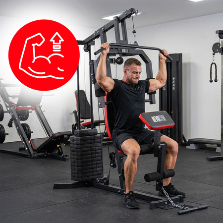 ATLAS DO ĆWICZEŃ WIELOSTANOWISKOWY TRENINGOWY SIŁOWNIA DOMOWA LS04 72KG