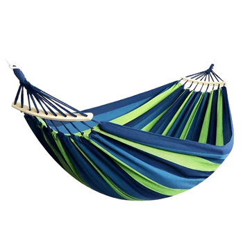 HAMAK OGRODOWY EDEN-MIX DUŻY SOLIDNY ZIELONO-NIEBIESKI