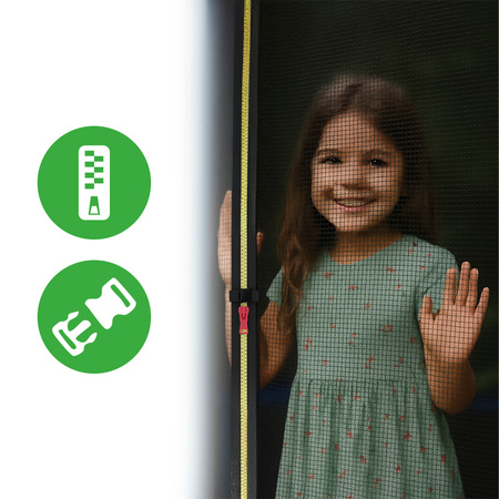 TRAMPOLINA OGRODOWA DLA DZIECI ZUMA 8FT CZARNO/NIEBIESKA 244 CM