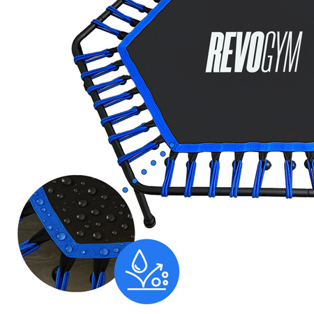 TRAMPOLINA FITNESS NIEBIESKA 130 CM