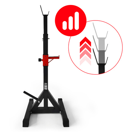 STOJAKI TRENINGOWE POD SZTANGĘ REGULOWANE ASEKURACJA STOJAK DO ĆWICZEŃ RP22