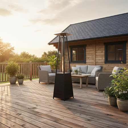 OGRZEWACZ TARASOWY PARASOL GRZEWCZY GAZOWY PIRAMIDA POKROWIEC REDUKTOR