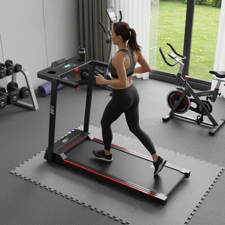 BIEŻNIA ELEKTRYCZNA TRENINGOWA DOMOWA RUN 1-12 KM/H 120 KG 230 V BLUETOOTH