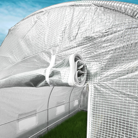 TUNEL OGRODOWY FOLIOWY SZKLARNIA 18m2 TF06W 6x3m BIAŁY SOLIDNY