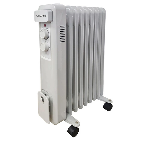 GRZEJNIK OLEJOWY ELEKTRYCZNY 9 ŻEBER TERMOSTAT WEZUWIUSZ 2000 W