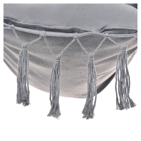 FOTEL OGRODOWY WISZĄCY KRZESŁO BRAZYLIJSKIE HAMAK HUŚTAWKA JULIA SZARY