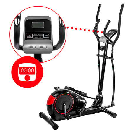 TRENAŻER ELIPTYCZNY ROWER TRENINGOWY ORBITREK MAGNETYCZNY FLEX BLACK