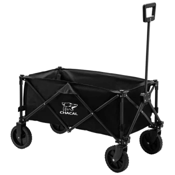 WÓZEK OGRODOWY TRANSPORTOWY PLAŻOWY KEMPINGOWY SKŁADANY BOGIE-TRAX4 CZARNY DO 100 KG