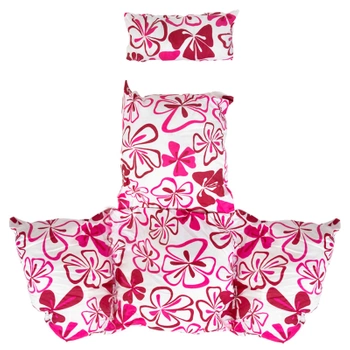 PODUSZKA DO FOTELA OGRODOWEGO KOKONU HUŚTAWKI RÓŻOWE KWIATY